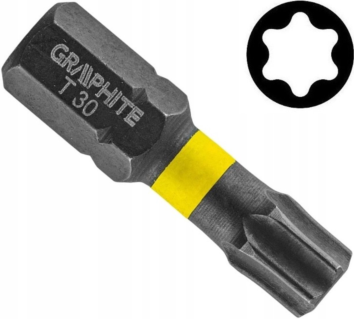 GRAFIET Torx T30 slagbit 25 mm - 1 stuk