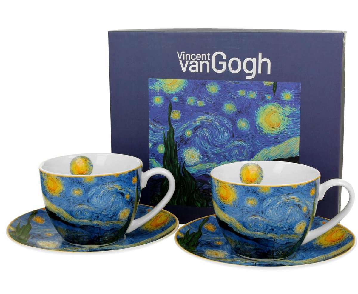 Van Gogh Sterrennacht Mokken Set (2x250ml) - Porselein