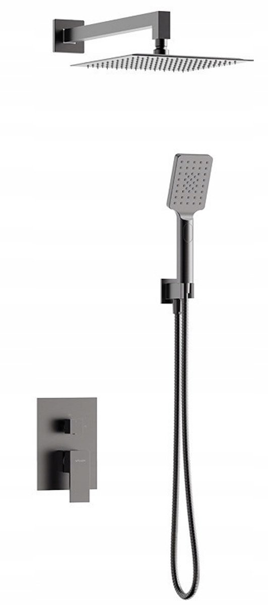 Valvex Ars Gun Metal Inbouw Doucheset