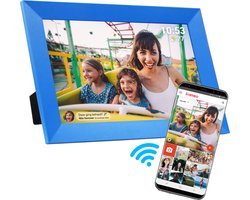 Denver Digitale Fotolijst - Speciaal voor kinderen - Frameo App - Fotokader - Touchscreen - PFF1023 Blauw