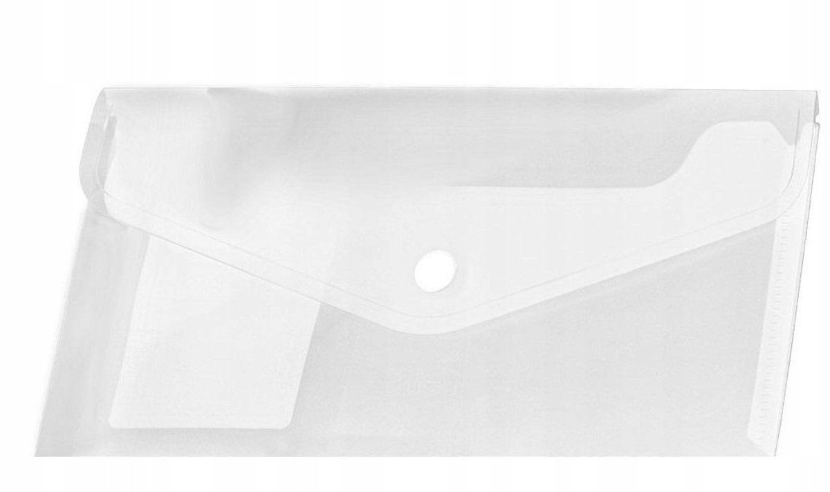 Transparante DL Envelopes met Drukknop Sluiting (12 Stuks)