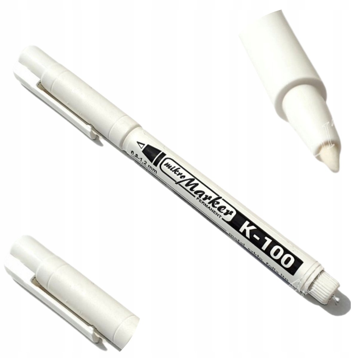 Kamet Witte Permanent Marker - Watervast & Sneldrogend