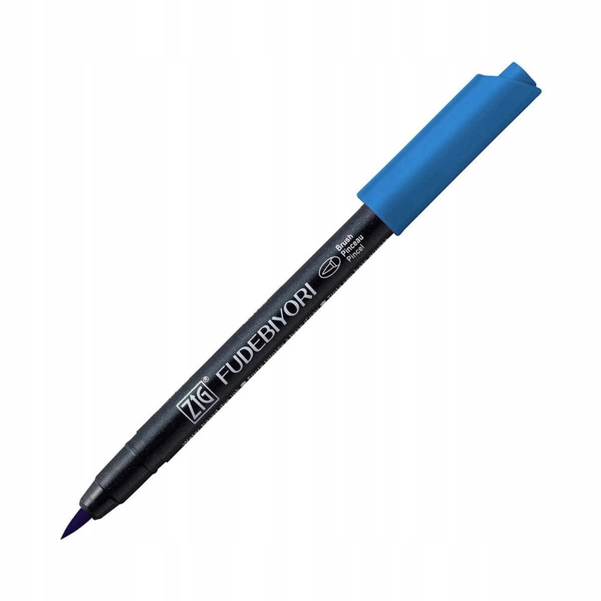 Kuretake Fudebiyori Penseelmarker saai blauw 034
