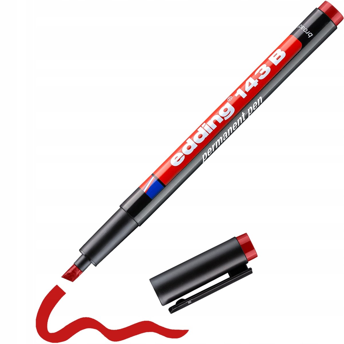 Edding Permanent Marker Rood 1-3 mm - Duurzaam en veelzijdig
