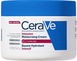 CeraVe Intensief Hydraterende Crème - Voor een droge tot zeer droge huid - Met 3 essentiële ceramiden en Hydro-Urea Complex - 340g