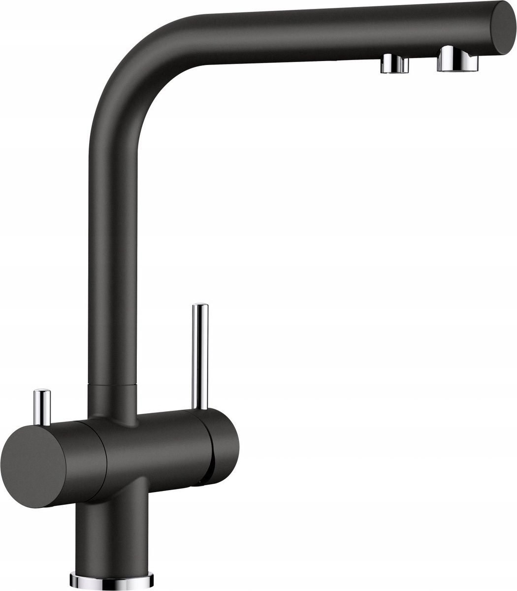 BLANCO Fontas II Keukenmengkraan Zwart/Chroom - 2-in-1 met Filter