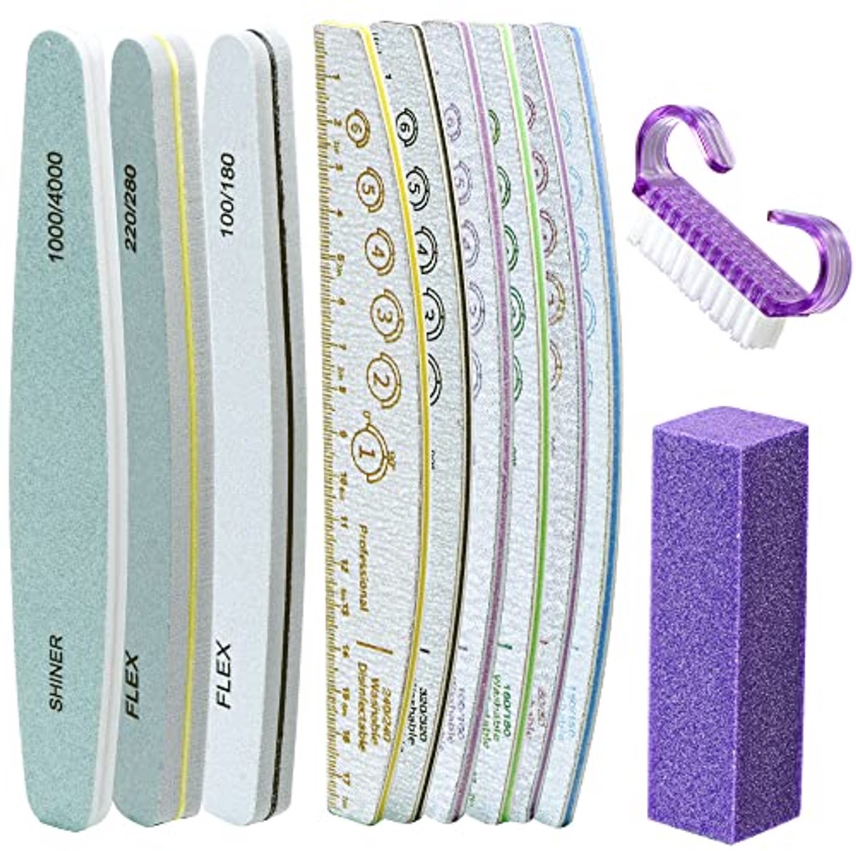 Professionele nagelvijlen en buffers set voor perfecte nagels
