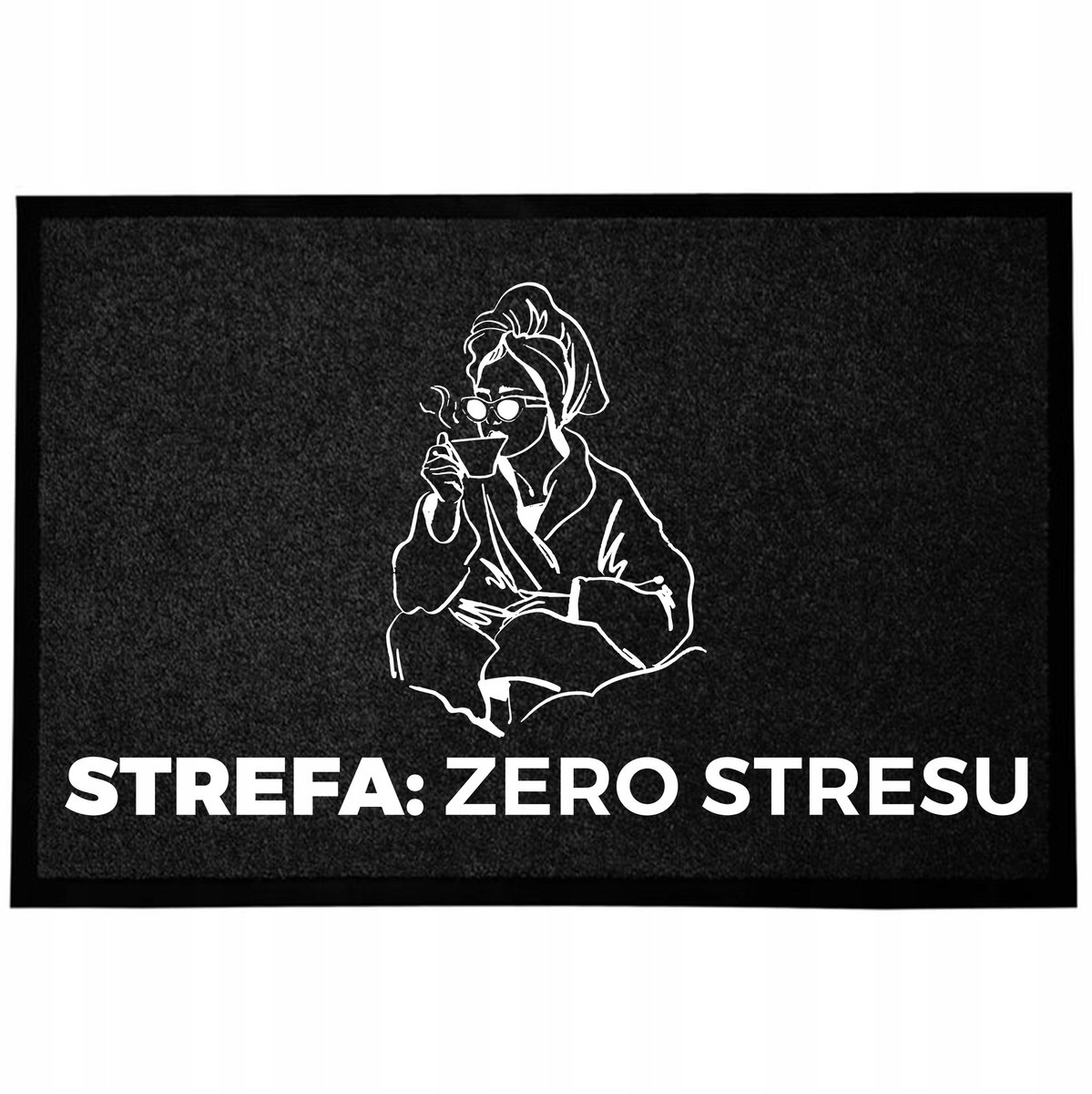 Compacte antislip-entreedeurmat 40x60cm met grappige inscriptie