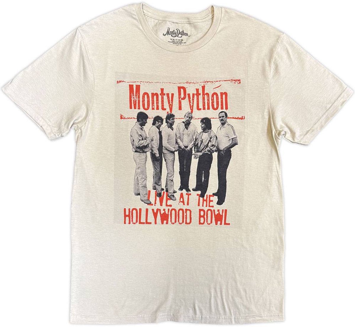Monty Python - Hollywood Bowl Heren Tshirt - M - Creme