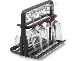 Vaatwasser glazenrek, wijnglasrek, wijnglas opbergmand, ruimtebesparend