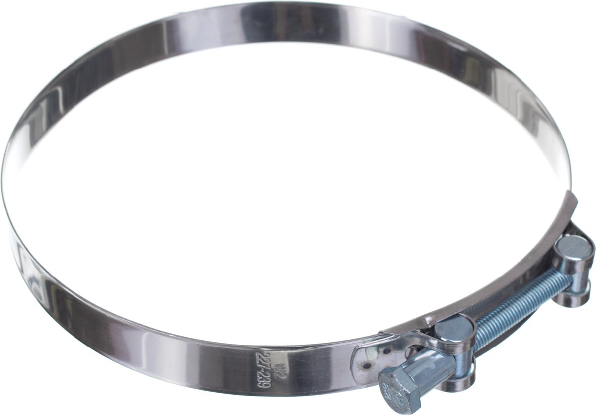 Verstelbare RVS slangklem GBS W2 227-239 mm