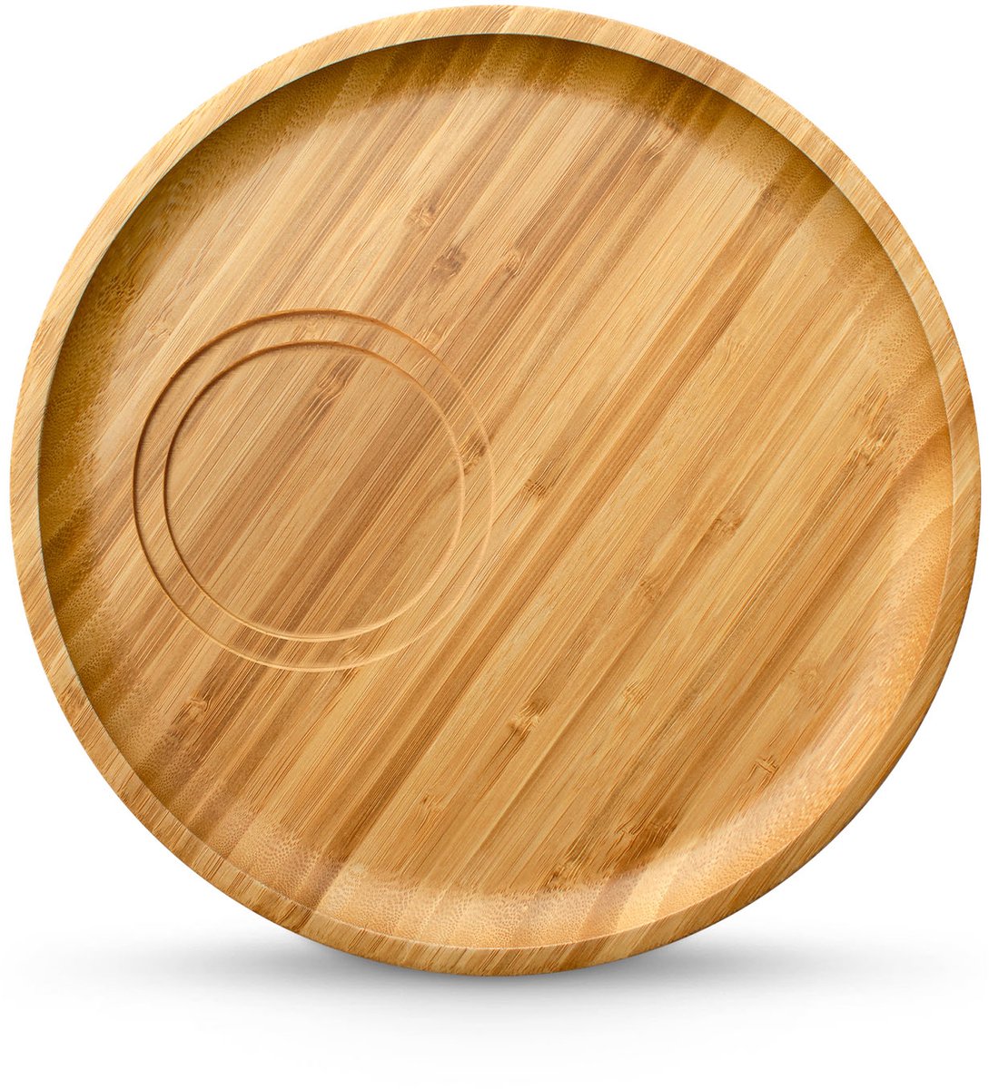 Wilmax - Bamboe Schotel - Rond - 17,5 cm - 1 stuk