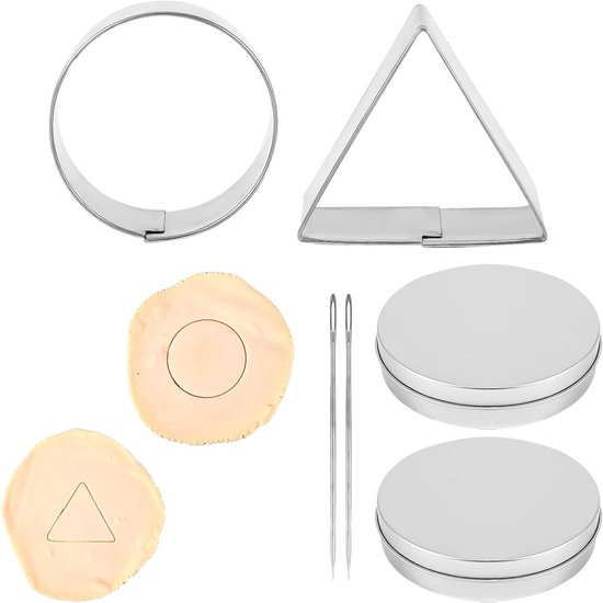 VAWcornic Sugar Koreaanse Suiker Snoep Maken Gereedschap Set DALGONA Kit (18 stuks in 1 set), mal, pers roestvrij staal