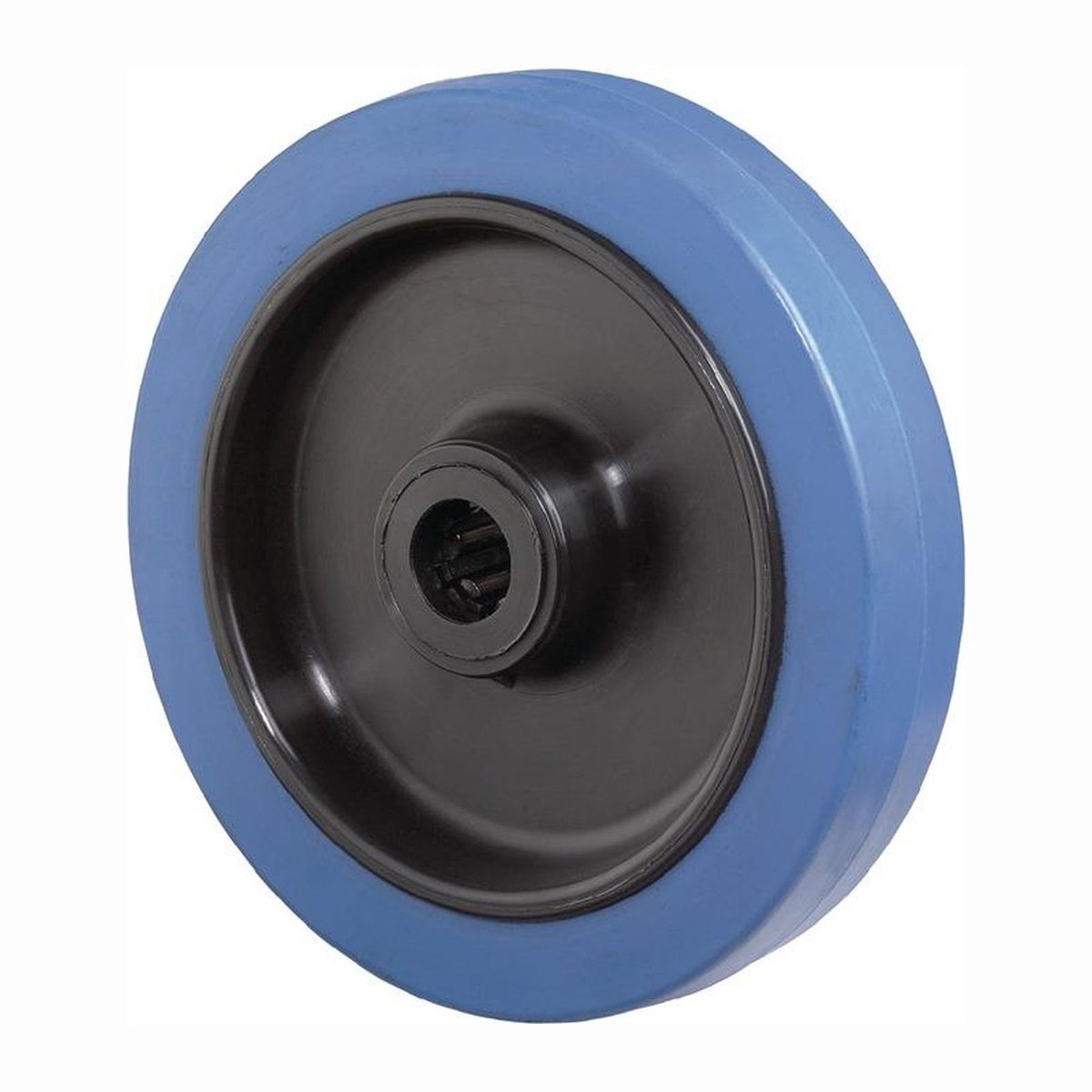 BS zwenkwielen Elastisch massief rubber blauw Rollager Ø 100 mm 1...