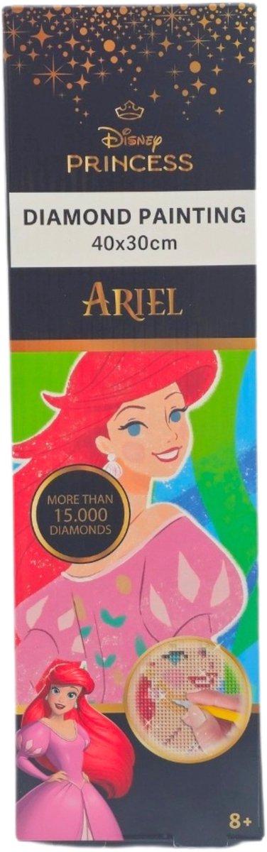 Disney Princess Ariel Diamant Schilderij 30 X 40 Cm