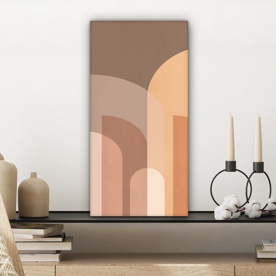 Peinture sur toile Abstrait - Pastel - Art - 20x40 cm - Décoration murale