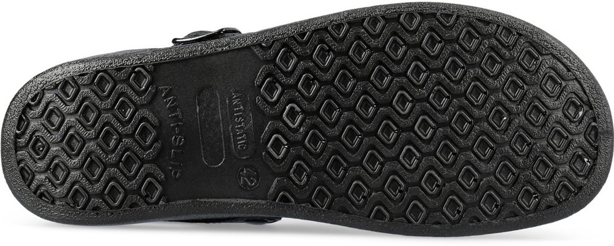 Sika Werk schoenen, zwarte slippers