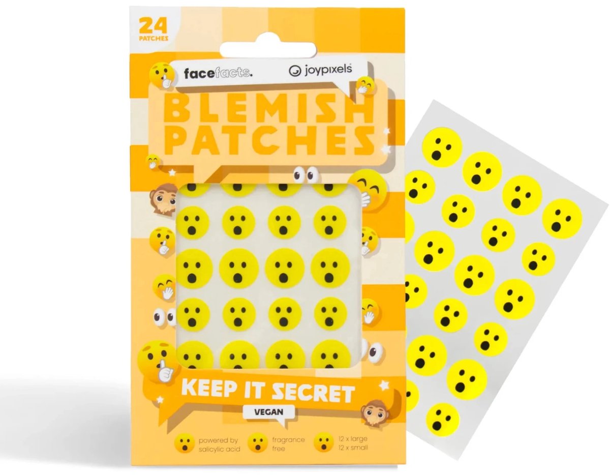 Face Facts | Hydrocolloid Pimple Patches Keep it Secret - 24 stuks - Vegan