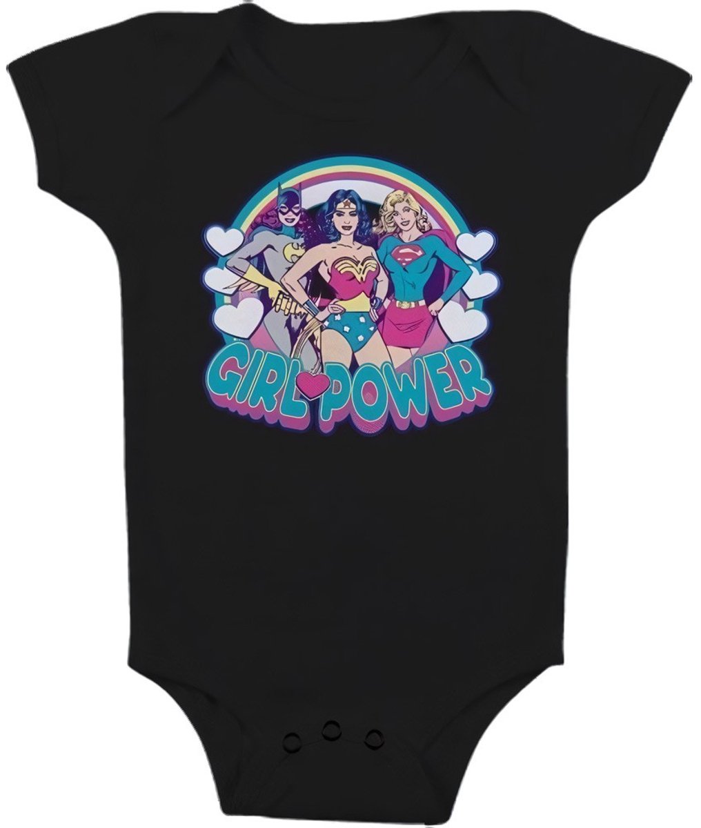 DC Comics Girlpower Baby Body Mädchen Black-12 Monate