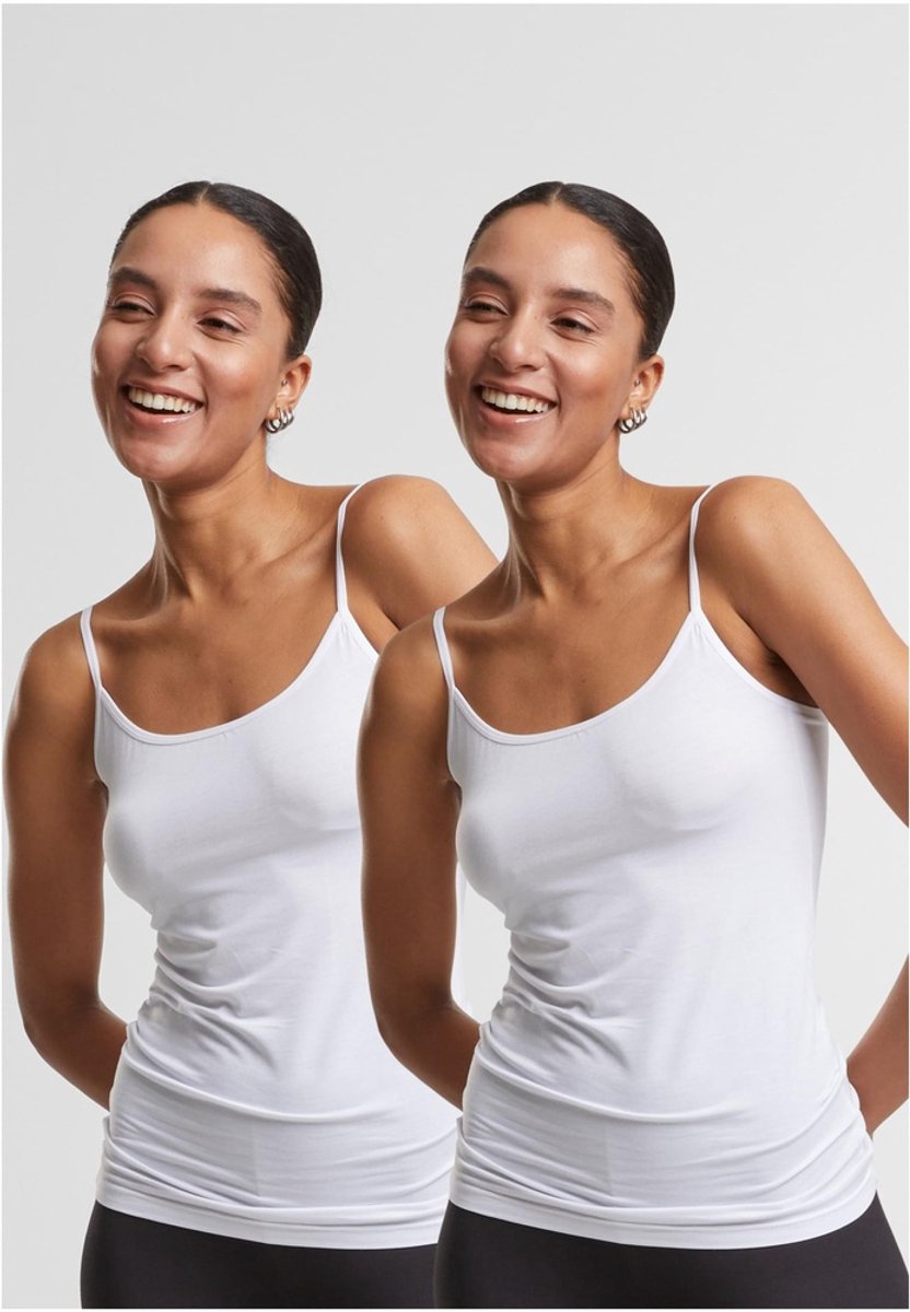 Urban Classics Bamboo 2-Pack Tanktop L Wit