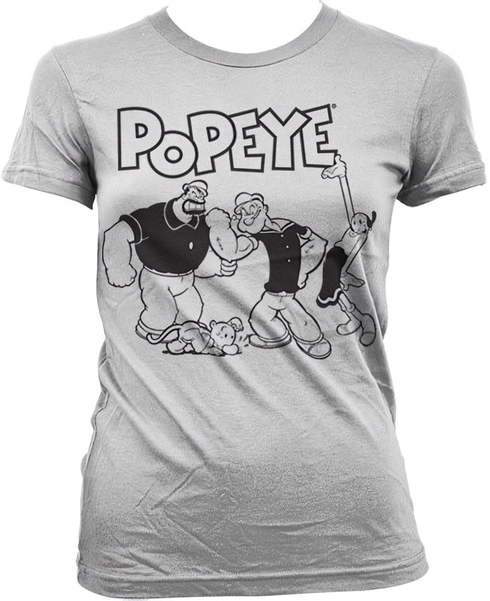 Popeye Dames Tshirt -XXL- Group Wit