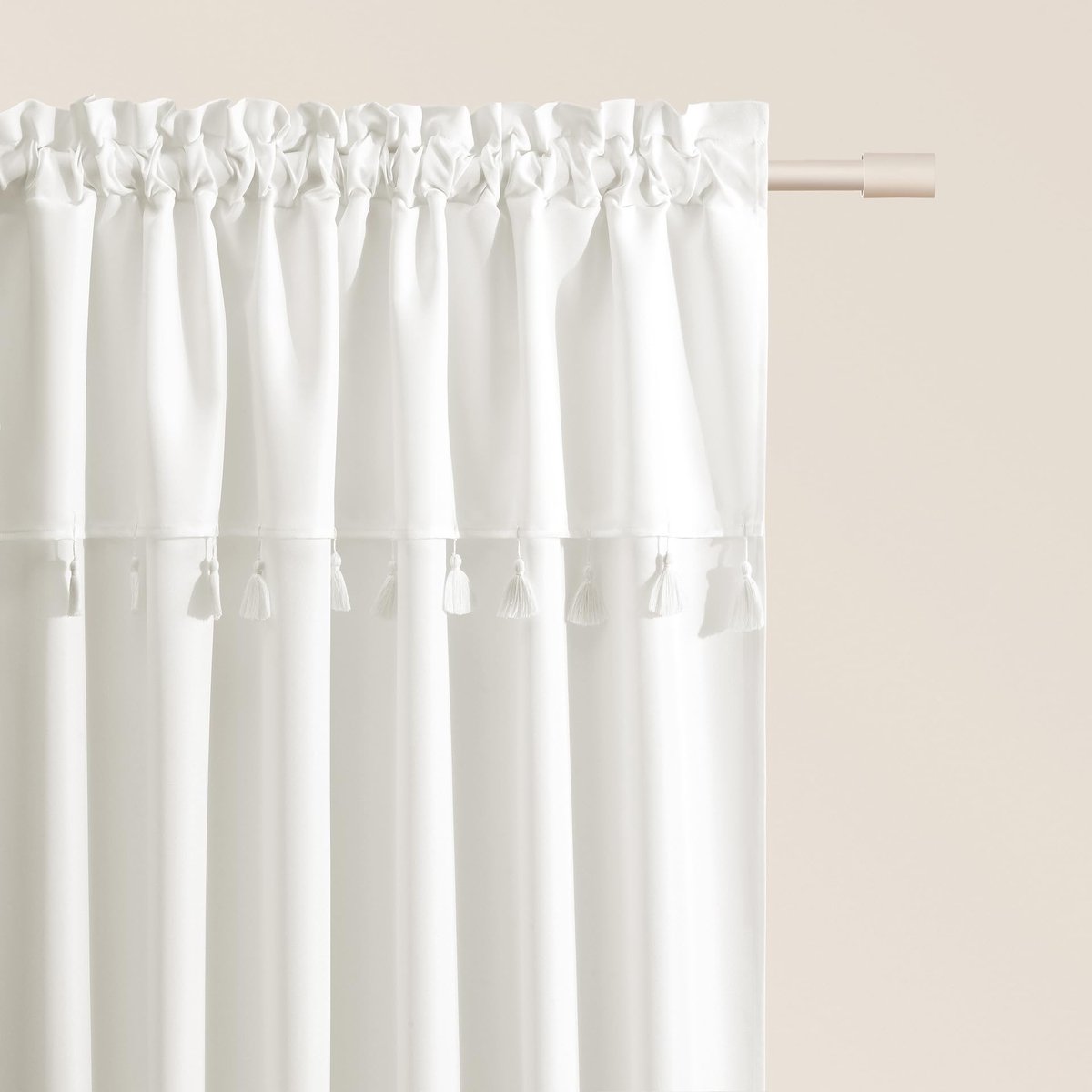 Unyqoos Moderne schuifgordijnen in ecru met verstelbare plooiband voor woonkamer en slaapkamer Wit