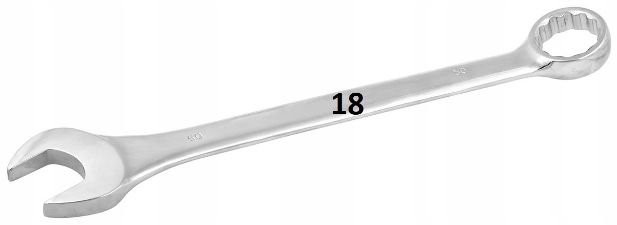 Powerbuilt Ringsleutel 18mm Cr-V - Professioneel Gereedschap