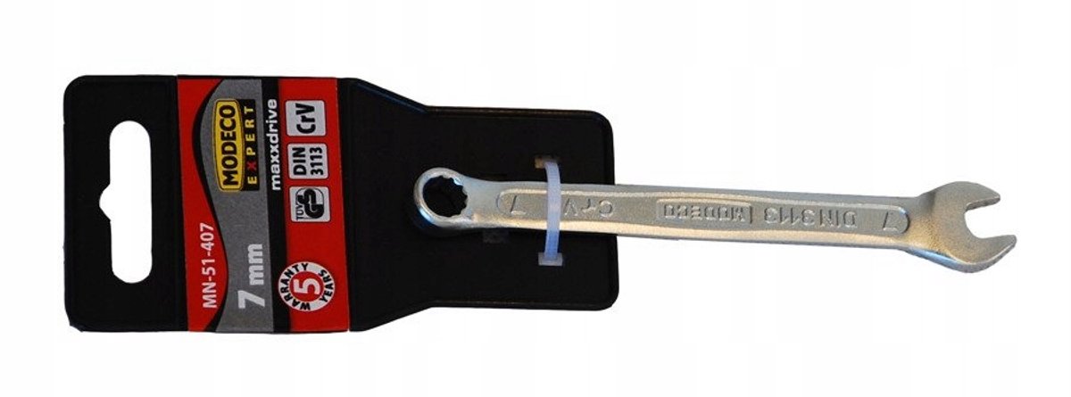Ringsleutel 7mm CRV - 11cm Lengte