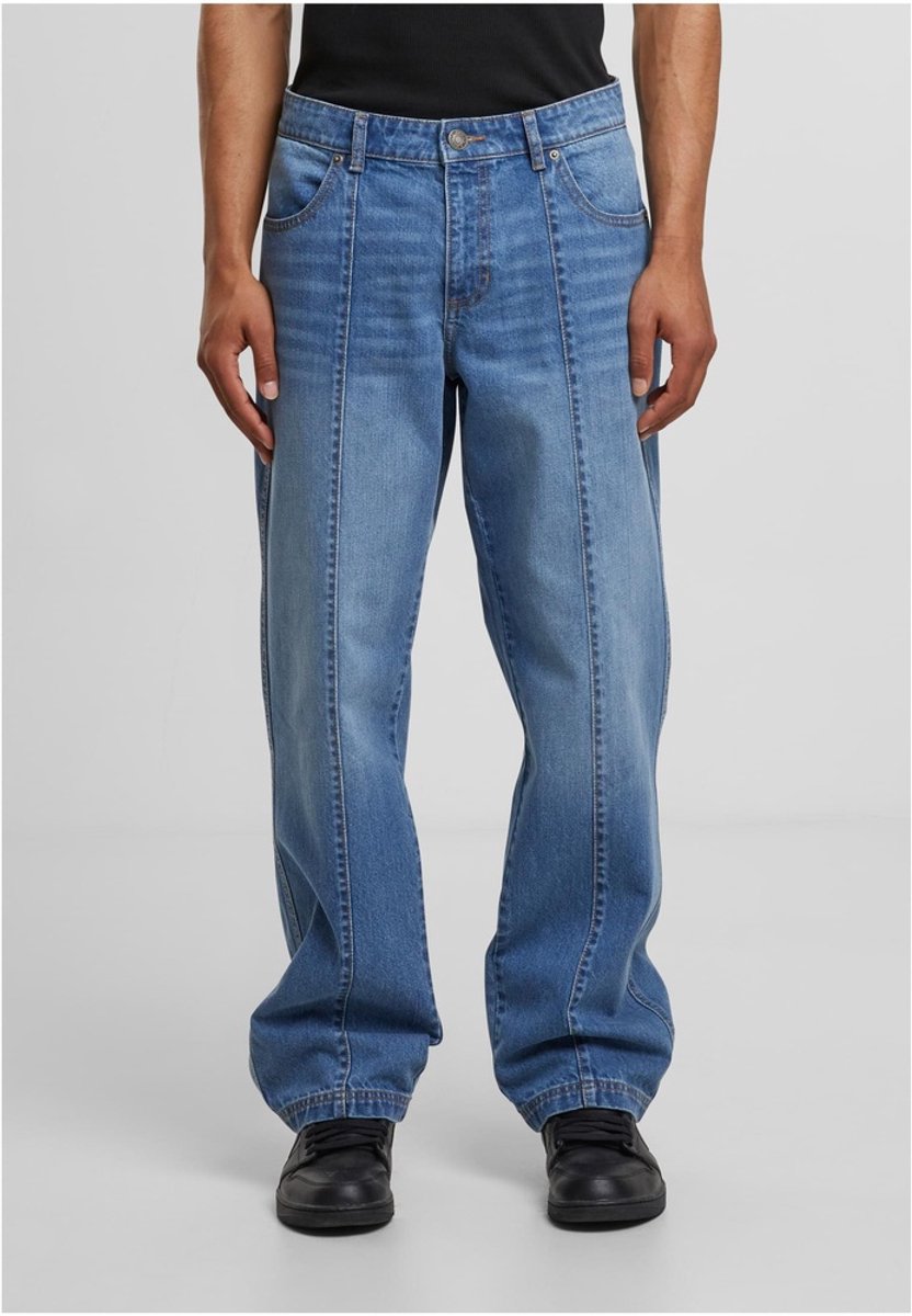 Urban Classics Wide Leg Jeans 33 Katoen Blauw