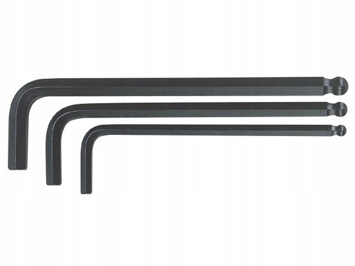 Inbussleutel 7 mm met kogelkop - Chroom-vanadiumstaal