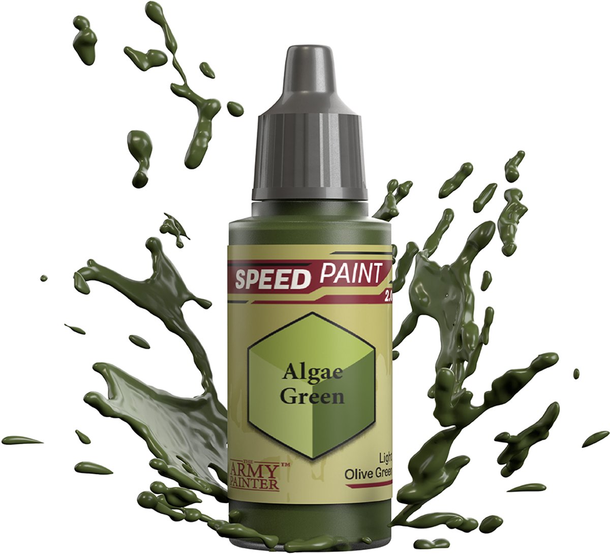 The Army Painter Speedpaint miniaturen verf Algae Green 18ml.