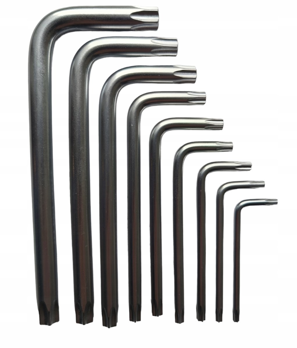 Farys Torx Stiftsleutelset met gat T10-T50 (9 stuks)