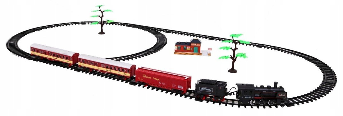 Elektrische Trein met Rook, Geluid & Licht - Speelgoedset