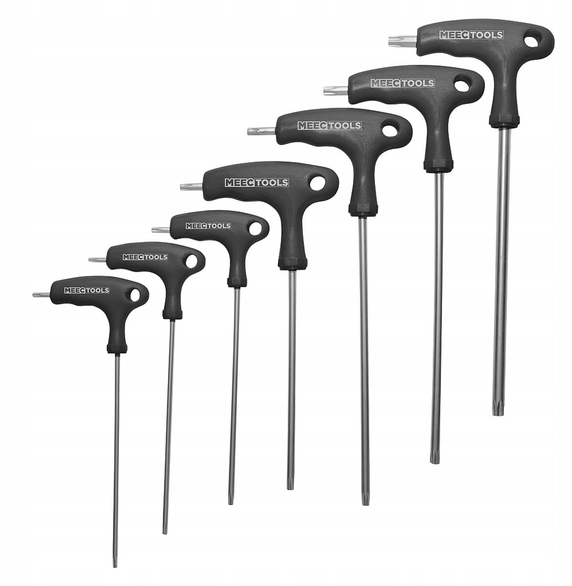 Meec Tools Torx Sleutelset T10-T40 Lang 7 Stuks Hoge Kwaliteit