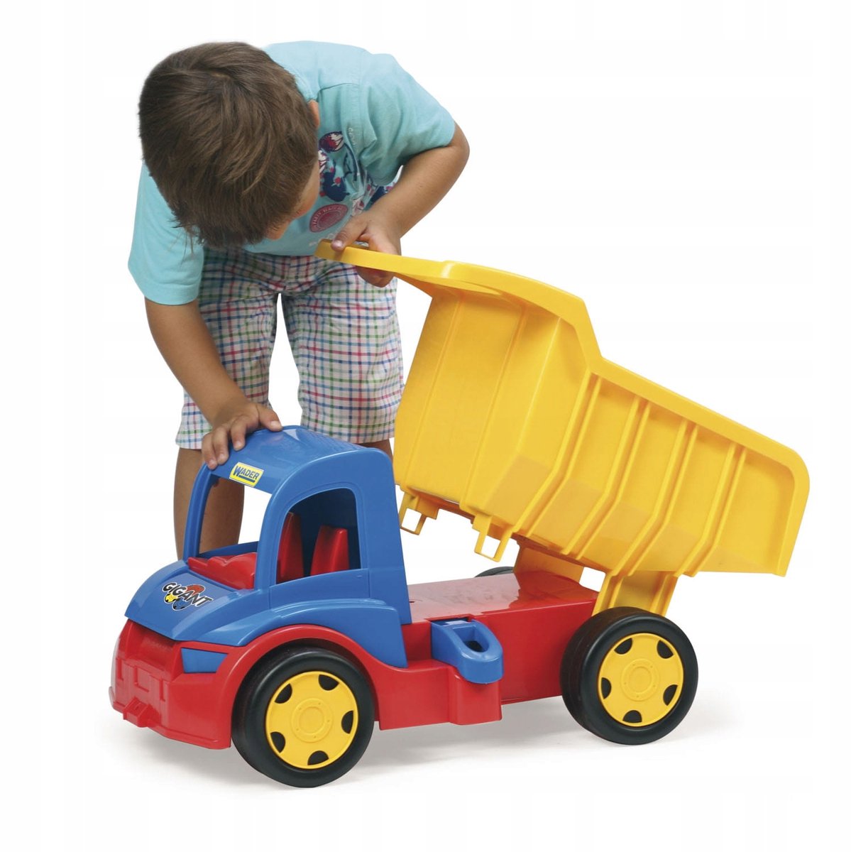 Wader Gigant Vrachtwagen Kiepwagen 55cm - Stevig Bouwspeelgoed