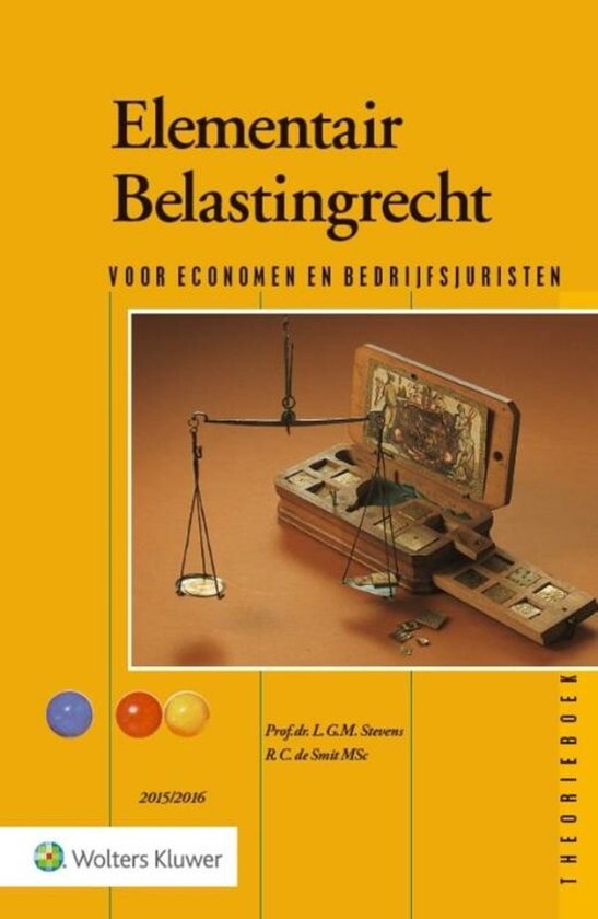 Elementair belastingrecht 2015/2016 theorieboek - cover