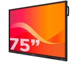 Synetech Piscis Infinity 75 inch 4K interactieve touchscreen, Android 14, 8+128GB, Speakerphone, 16x2 Watt, Microphone, anti-bacterial, EDLA, Screen extension, AI compatible NPU 6T Processor, 2x pen, OPS optional