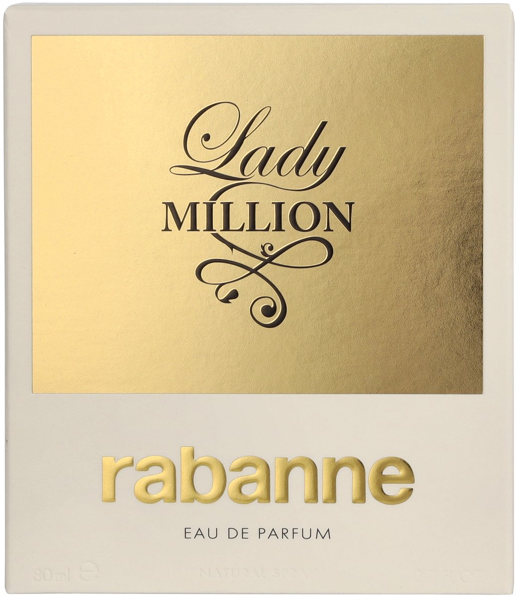 Paco Rabanne Lady Million 80 ml - Eau de Parfum - Damesparfum