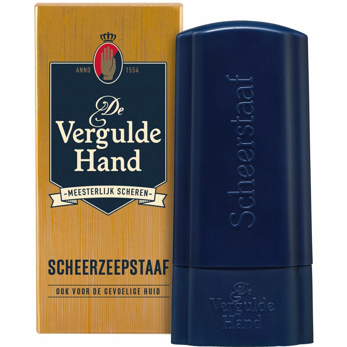Vergulde Hand Scheerzeepstaaf - 3 x 75 gr - Voordeelverpakking