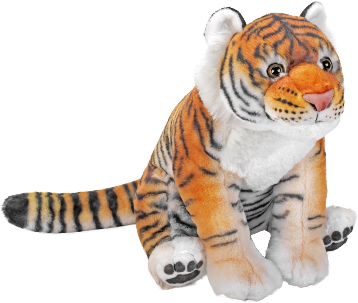 Wild Republic tijger knuffel - pluche - 30 cm - jungle dieren - tijgers - knuffeldieren