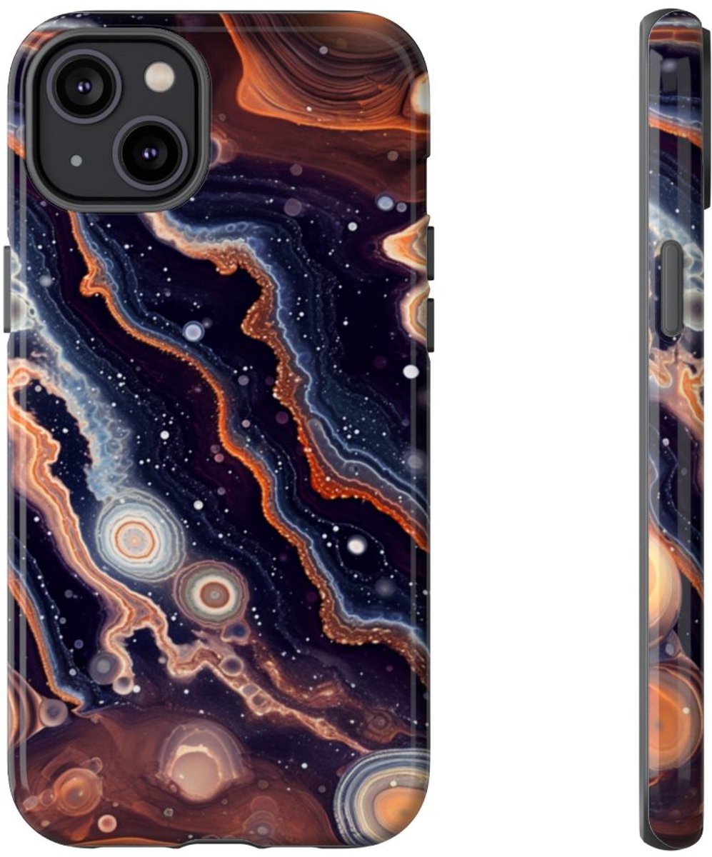 Abstracte Ruimte-Agatenstructuur – Telefoonhoesje Geschikt voor iPhone 14 Plus