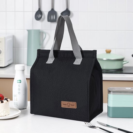 Lunch Tas Isolerend - Draagbare Koeltas voor Werk, School, Reizen & Picknick - Waterdicht Oxford Stof, BPA-vrij Aluminiumfolie, Houdt Eten Warm of Koud van Merkloos — afbeelding 4