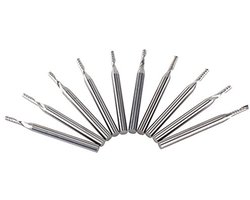 Single Shank Freesbeitel 1/8 Inch - Carbide 10 Stuks - Geschikt voor CNC Bewerking