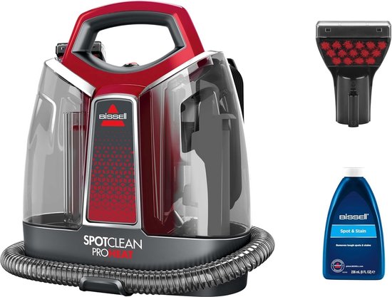 BISSELL SpotClean ProHeat Draagbare Vlekkenreiniger - Met HeatWave Technologie - Tapijtreiniger voor Bank, Auto & Matras - Carpet Cleaner Apparaat - Voor Constant Warm Water - Reinigingsmachine - Zetelreiniger - 36988
