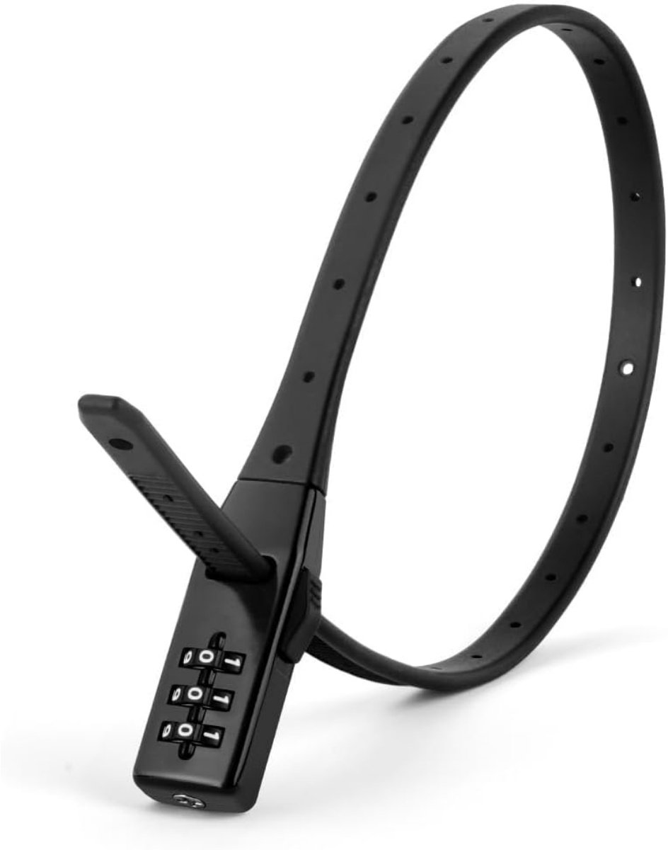 EXCITAT Fietsslot - met 3-cijferig slot - Cijferslot - voor scooters, motoren, scooters, fietsen - Zwart
