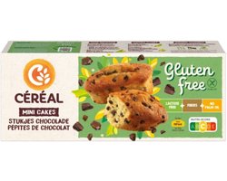 Céréal Mini Cakes Stukjes Chocolade Glutenvrij & Lactosevrij - 1 x 230 gr