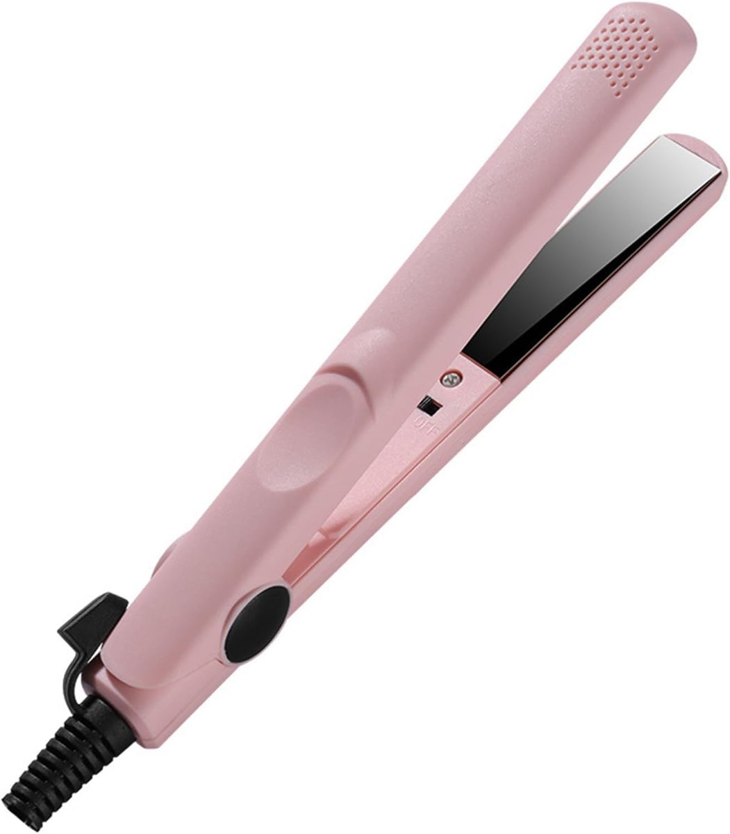 Mini 2-in-1 stijltang en krultang voor kort haar - Perfect voor reizen