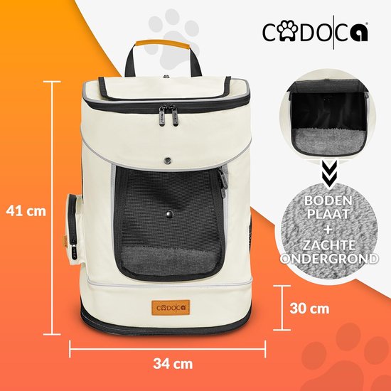 CADOCA ® Hundetransportbox Transporttasche Haustiertransportbox atmungsaktiv Hun CADOCA ® Hundetransportbox Transporttasche Haustiertransportbox atmungsaktiv Hun
