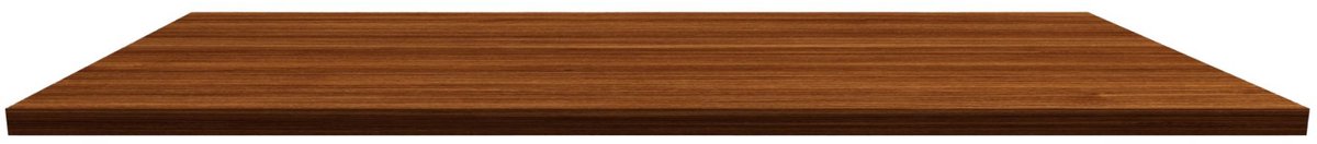 ALONI Wastafelblad MDF – 118 cm – Walnoot