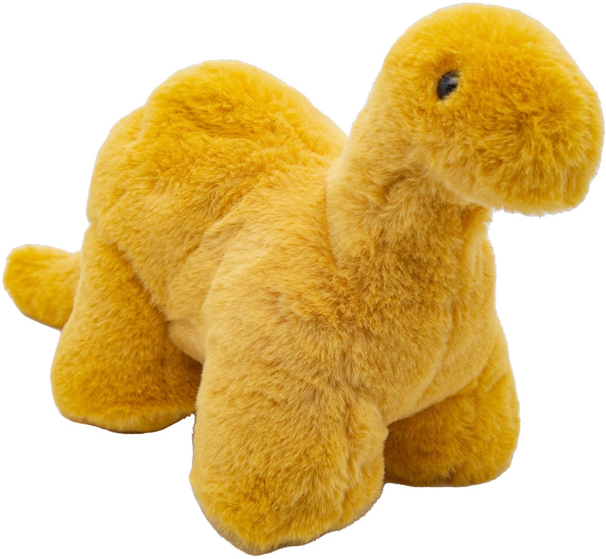 Cute since 1999 - Dinosauruspark - Dinosaurus speelgoed - Gele dikke dino - Baby knuffel - 20cm